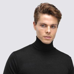 DAMAT Black Turtleneck Knitwear